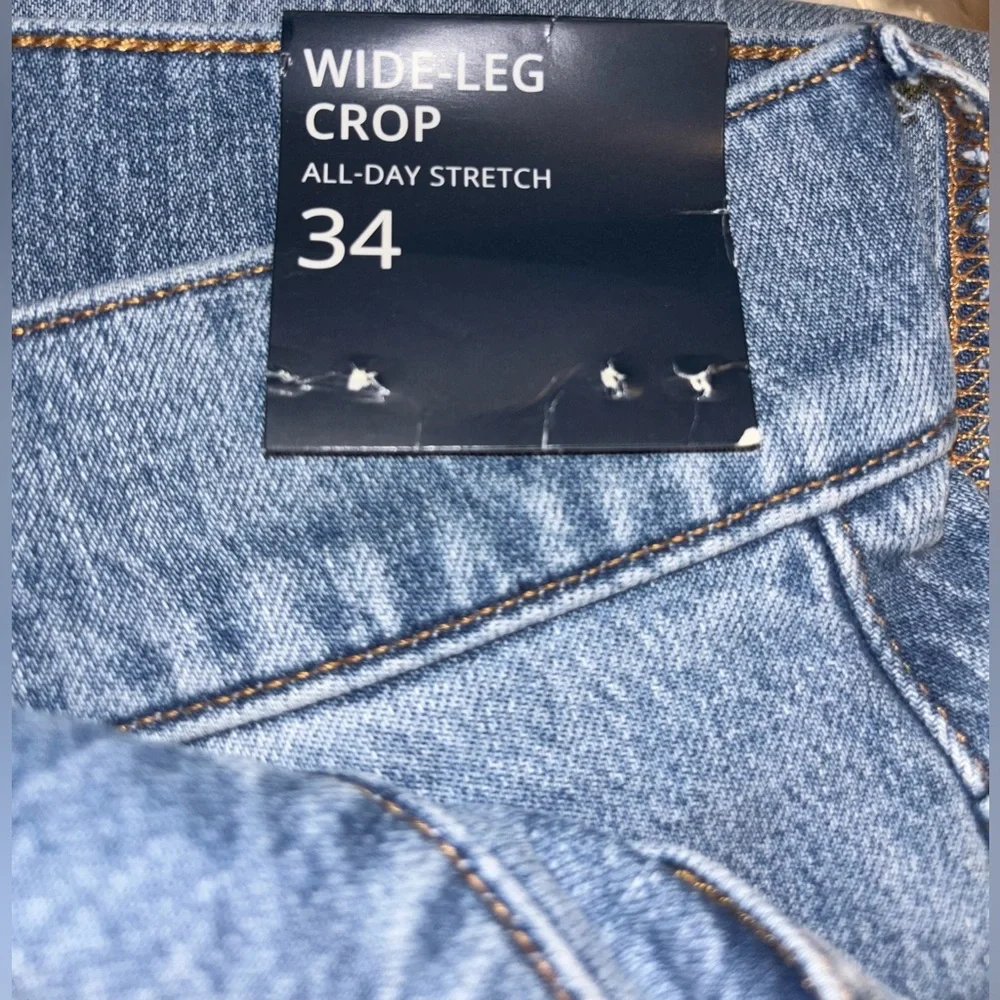 NWT J.Crew Wide-leg cropped jean in all-day stretch Size 34 Denim Casual Summer